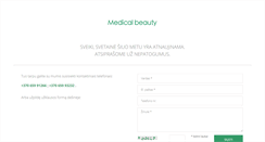 Desktop Screenshot of medicalbeauty.lt